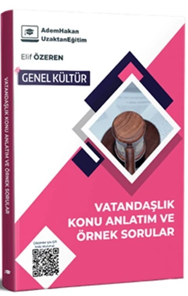 KPSS Vatandaşlık Konu Anlatım ve Örnek Sorular Adem Hakan ürün görseli 1