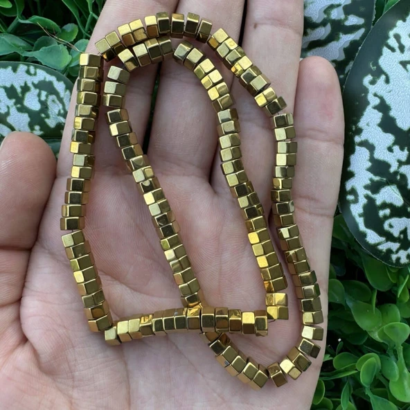 Vida Gold Hematit Taşı 6x3 MM ürün görseli 1