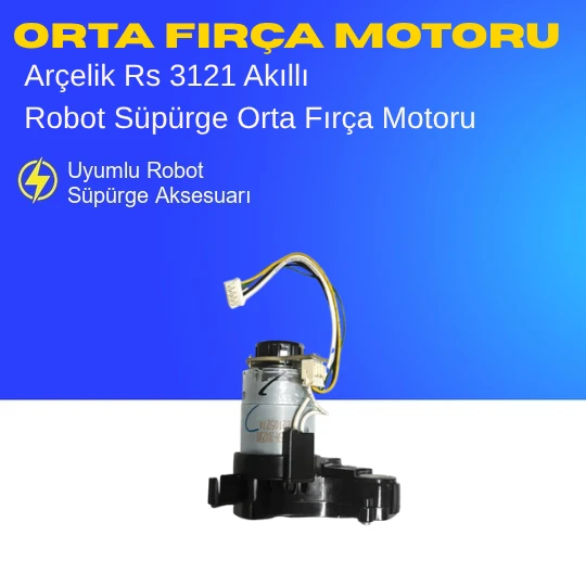Arçelik Rs 3121 Akıllı Robot Süpürge Orta Fırça Motoru Aksesuarları – Yedek Parça ürün görseli 1