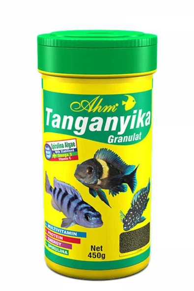 Ahm Tanganyika Green Granulat Cichlid Balık Yemi 100 ml ürün görseli 1