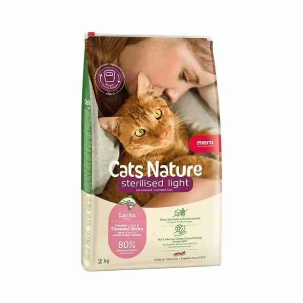 Mera Cats Nature Somonlu Kısırlaştırılmış Kedi Maması 2 Kg ürün görseli 1