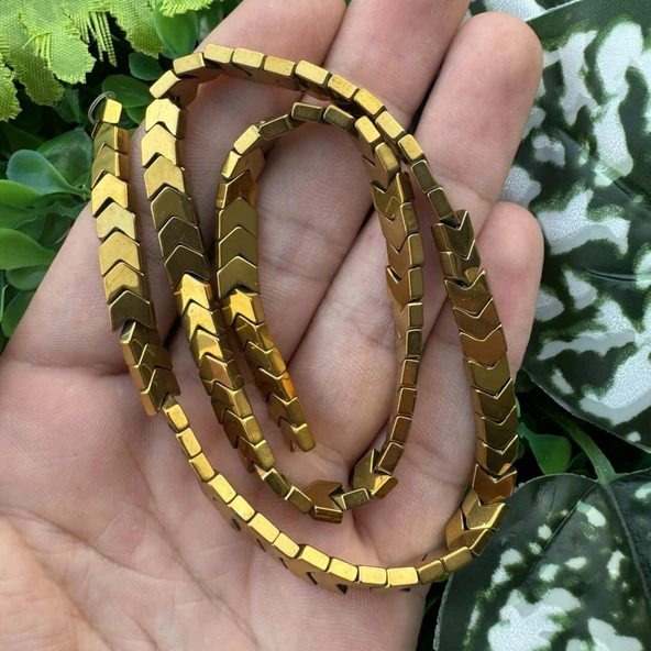 Çavuş Gold Hematit Taşı 6x3 MM ürün görseli 1