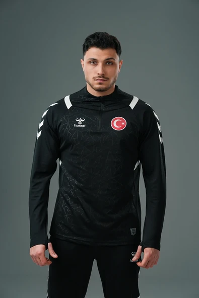 Hummel Dream Milli Takım Antrenman Eşofman Üstü Siyah ürün görseli 1