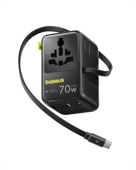 BASEUS ENERCORE 70W SEYAHAT ADAPTÖRÜ - Resim 5