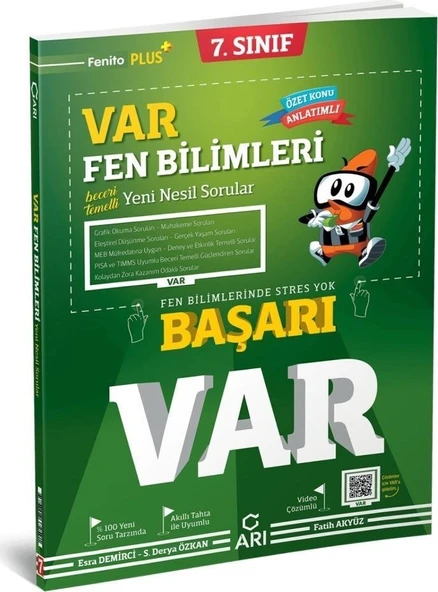 7. Sınıf Fen Bilimleri Var Soru Bankası Arı Yayıncılık ürün görseli 1