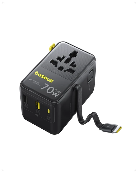 BASEUS ENERCORE 70W SEYAHAT ADAPTÖRÜ - Resim 7