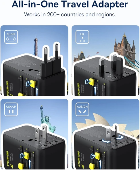 BASEUS ENERCORE 70W SEYAHAT ADAPTÖRÜ ürün görseli 1