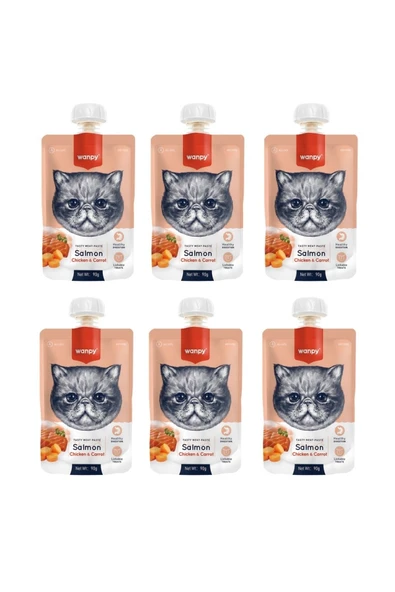 Taze Somon & Tavuklu Kedi Et Ezmesi 90 Gr. X 6 Adet ürün görseli 1