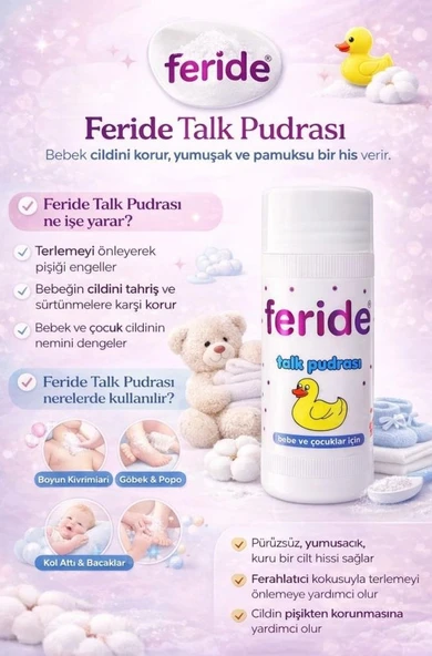 Feride Talk Pudrası 75 Gr (SKT:03/2031) - Resim 2