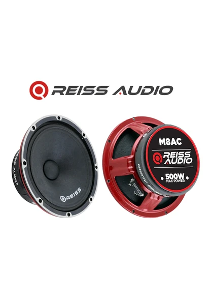 Reiss Audio Reıss Audıo RS-M8AC Oto Midrange 20CM 500 Watt (250 Rms) Kapaklı 2 Adet ürün görseli 1