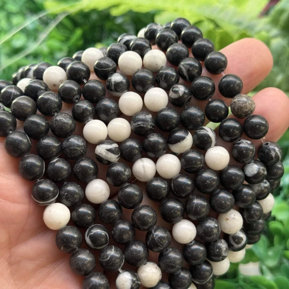 Küre Panda Jasper Taşı 8 MM ürün görseli 1