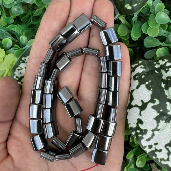 Tablet Füme Hematit Taşı 10x10 MM ürün görseli 1