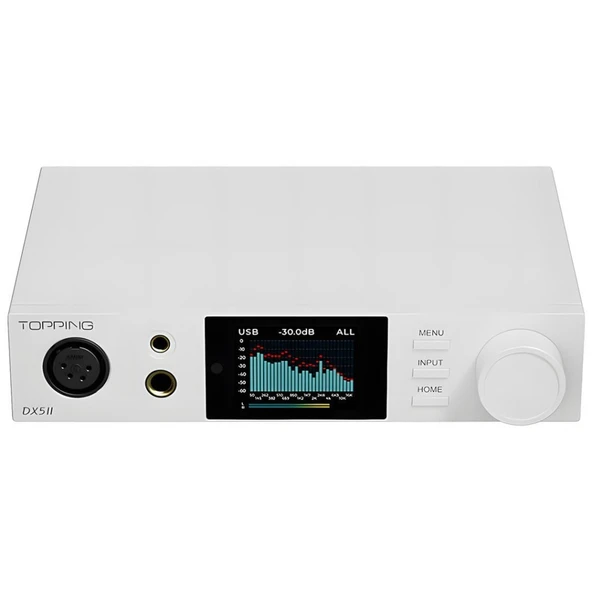 Topping Audio DX5 II DAC & Kulaklık Amplifikatörü (Beyaz) ürün görseli 1