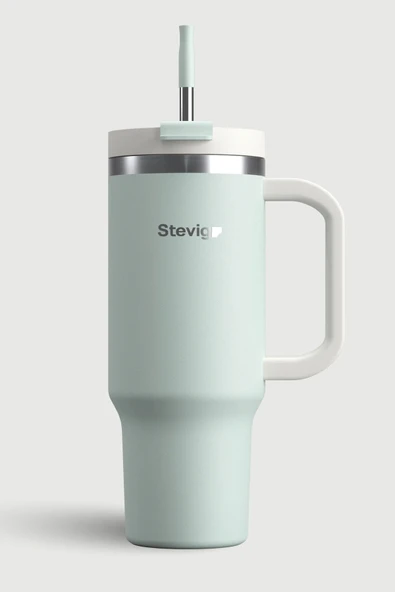 STEVIG 2 MOODS TUCK-IN TUMBLER SIZDIRMAZ ÇELİK TERMOS 900 ML SPROUT GREEN ST-240 ürün görseli 1