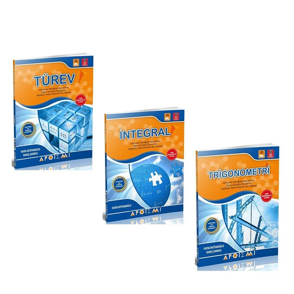 Apotemi Yayınları Türev İntegral ve Trigonometri Seti 3 Kitap ürün görseli 1