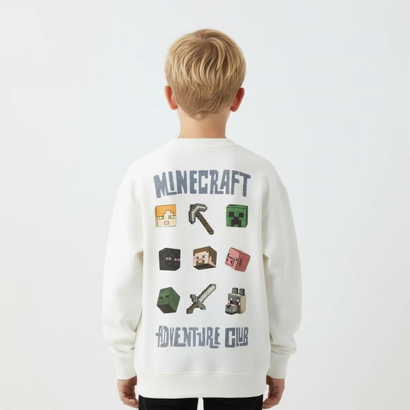 Minecraft Çocuk Sweatshirt - Resim 4