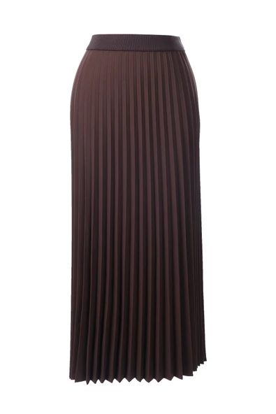 esnek bel pliseli basic etek Scl - Resim 3