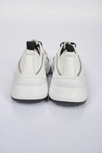W Collection Minimalist Deri Sneaker - Günlük Kullanım - Resim 4