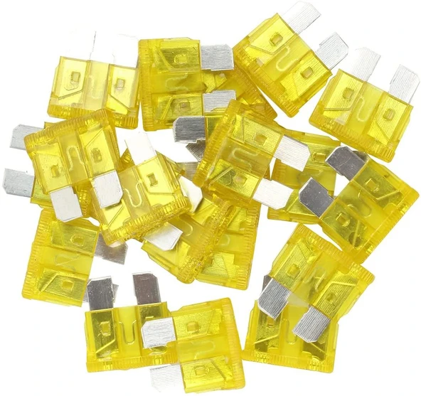 20 Amper Standart Bıcaklı Araba Sigortası 100 Adet ürün görseli 1