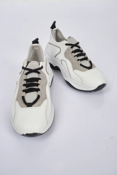 W Collection Minimalist Deri Sneaker - Günlük Kullanım ürün görseli 1
