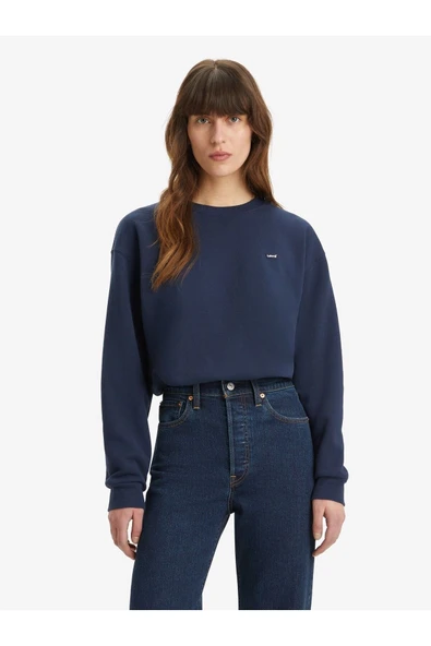 Levi's Oversized Yuvarlak Yaka Kadın Sweatshirt - Günlük Minimalist Tarz ürün görseli 1