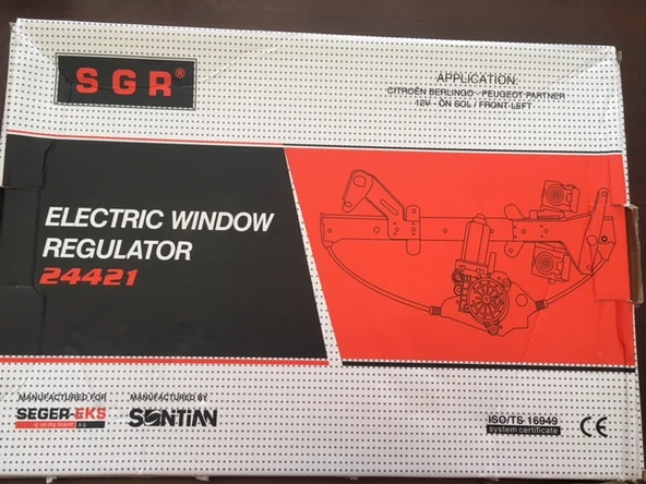 PEUGEOT PARTNER BERLİNGO ÖN SOL CAM KRİKO ELEKTİRİKLİ 9221.G3 ürün görseli 1
