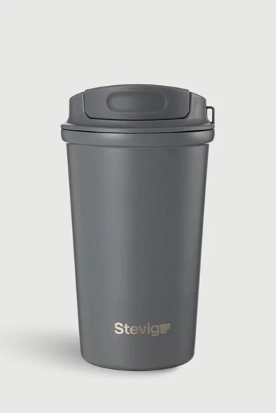 STEVIG 4 WORK FLIP OPEN COFFEE MUG ÇELİK TERMOS 400 ML ST-251 ürün görseli 1