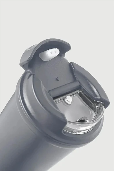 STEVIG 4 WORK FLIP OPEN COFFEE MUG ÇELİK TERMOS 400 ML ST-251 - Resim 4