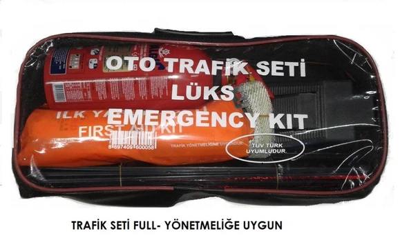 TRAFİK SETİ TÜV -TURK  MUAYENE UYUMLU YANGIN SÖNDÜRÜCÜLÜ ürün görseli 1