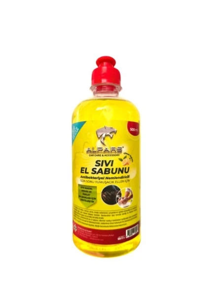 ALPARS İmalat Bakım Tamir Servis Çalışanları İçin Sıvı El Sabunu Nemlendiricili 500 ml Limon Kokulu ürün görseli 1