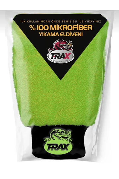 T-RAX Mikrofiber Oto Yıkama ve Pasta Eldiveni Yeşil ürün görseli 1