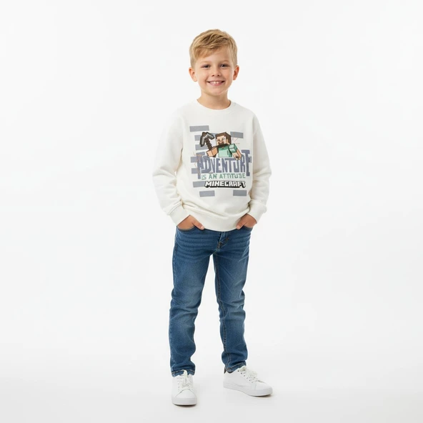 Minecraft Çocuk Sweatshirt - Resim 5