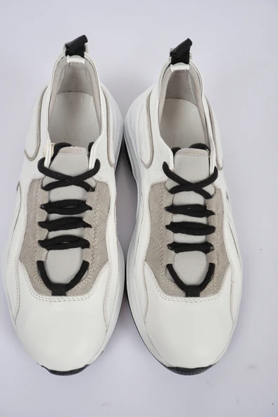 W Collection Minimalist Deri Sneaker - Günlük Kullanım - Resim 2