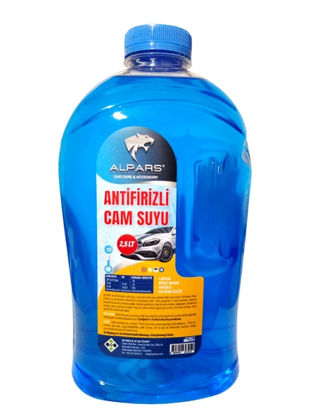ALPARS Oto Cam Suyu 2,5 Lt Antifrizli Cam Suyu - 25 Derece. Kireçlenme Ve Korozyonu Önler ürün görseli 1