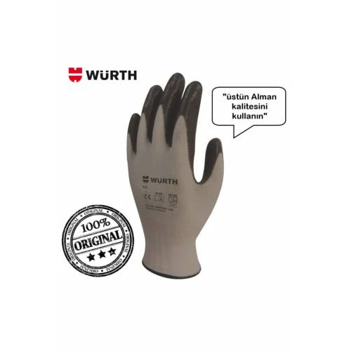 Würth Mekanikçi İş Eldiveni Siyah 9/Large 12 Çift ürün görseli 1