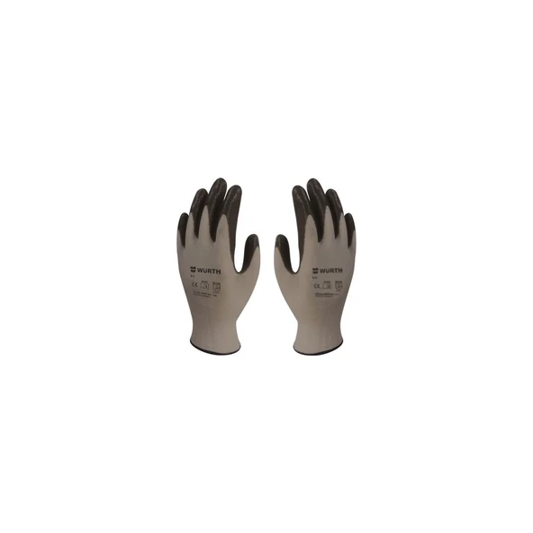 Würth Mekanikçi Iş Eldiveni Siyah 9/Large 6 Çift ürün görseli 1