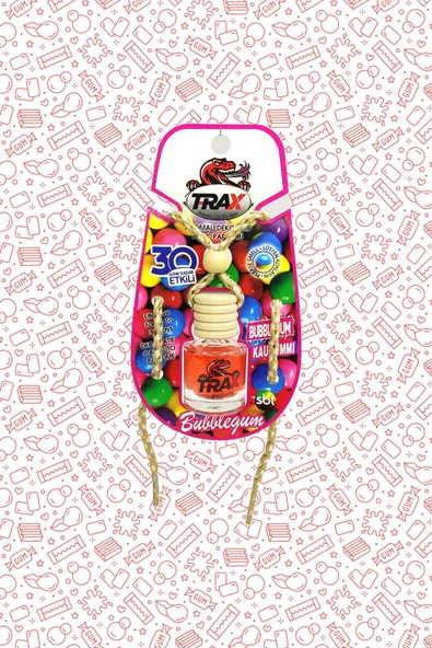 TRAX Bubblegum Aynaya Asmalı Ipli Aromalı Dekoratif Araç Parfüm ürün görseli 1