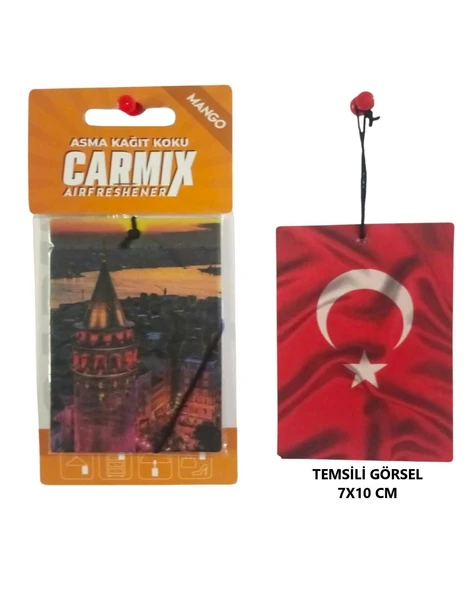 OTO MOTTO Dekoratif Asma Kağıt Koku Oto Ev Kokusu Kağıt Koku Mango (Kavun) Kokulu 1 Adet ürün görseli 1
