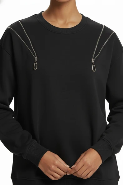 Faik Sönmez Kadın Sweatshirt UW26SWT008 - Resim 4