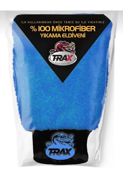 T-RAX %100 Mikrofiber Oto Yıkama ve Pasta Eldiveni Mavi ürün görseli 1