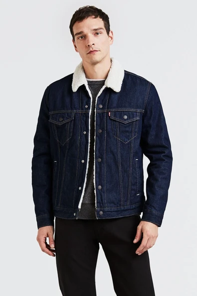 Levi's Erkek Oversize Sherpa Astarlı Kot Ceket - Sıcak Kışlık ürün görseli 1