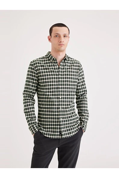 Dockers Minimalist Kareli Uzun Kol Erkek Gömlek - Günlük & İş ürün görseli 1