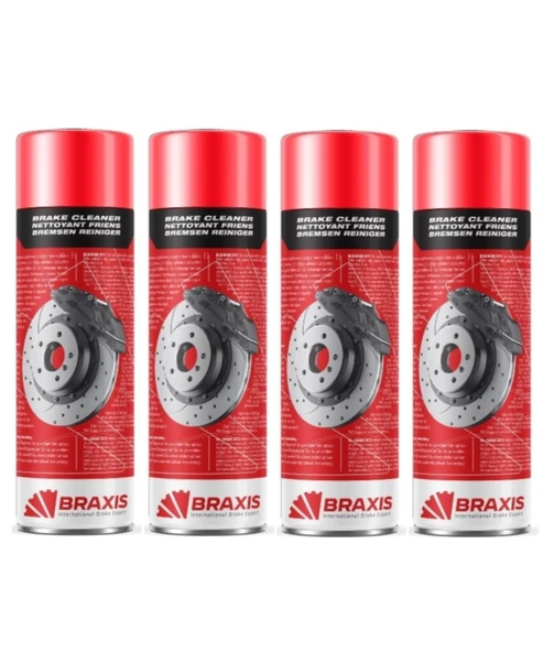 OTO MOTTO Braxıs Fren Balata Spreyi Braxis 500 ML 4 Adet ürün görseli 1