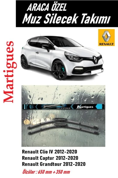 OTO MOTTO Renault Clio 4 2012-2022 Captur 2013-2020 Grandtour 2012-2020 Muz Silecek Takımı ürün görseli 1
