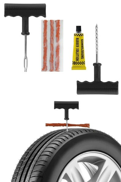OTO MOTTO 6 Parça Araba Motorsiklet Bisiklet Lastik Tamir Kiti ürün görseli 1