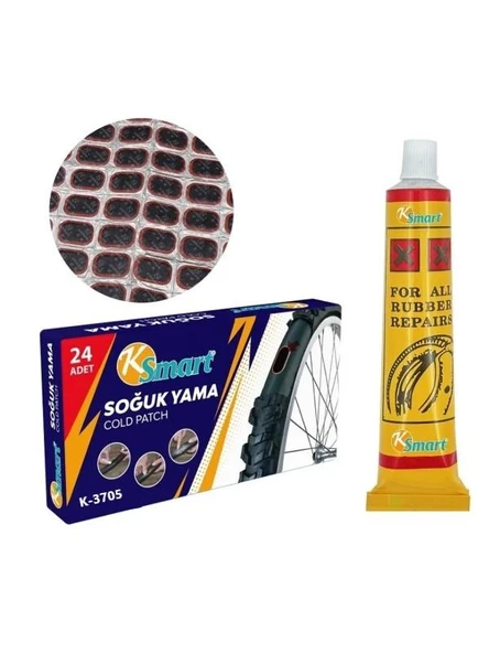 OTO MOTTO Bisiklet Lastik Tamir Yama Seti Soğuk Yama 24 Adet ürün görseli 1