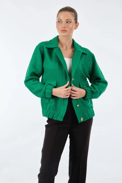 Unique Mode Oversize Yaka Kadın Ceket - Minimalist Tarz ürün görseli 1