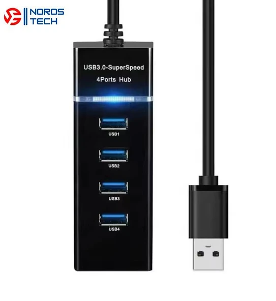 NOROSTECH Usb Girişli 4 Portlu Usb Çoklayıcı Usb Çoğaltıcı Usb Hub Usb 3.0 Laptop Notebook Desktop Pc Uyumlu ürün görseli 1
