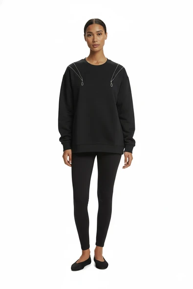 Faik Sönmez Kadın Sweatshirt UW26SWT008 ürün görseli 1