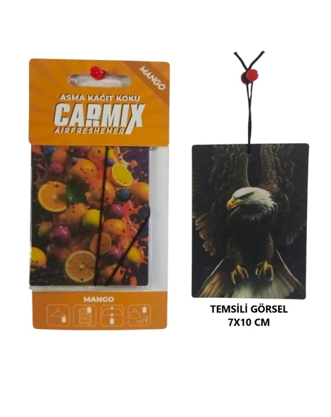 OTO MOTTO Dekoratif Asma Kağıt Koku Oto Ev Kokusu Kağıt Koku Mango (Kavun) Kokulu 1 Adet ürün görseli 1